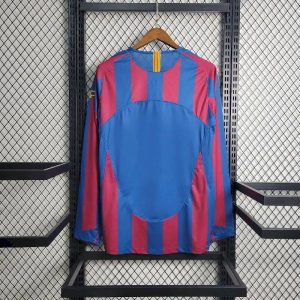 Retro Barcelona 2005/06 Home UCL Edition Long Sleeve Jersey