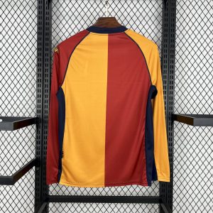 Retro AS Roma 2001/02 Home Long Sleeve Jersey