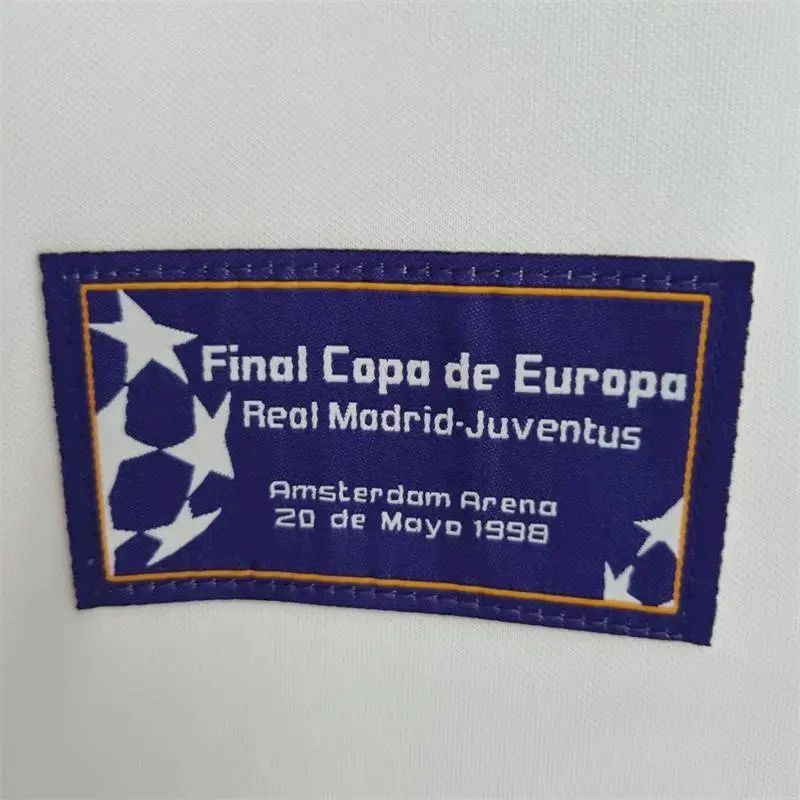 Retro Real Madrid 1997/98 Champions League 7 Champions Commemorative Jersey