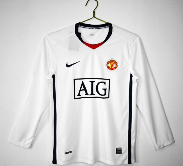 Retro Manchester United 2008/09 Away Long Sleeves Jersey