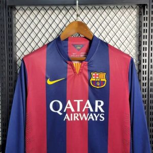 Retro Barcelona 2014/15 Home Long Sleeve Jersey