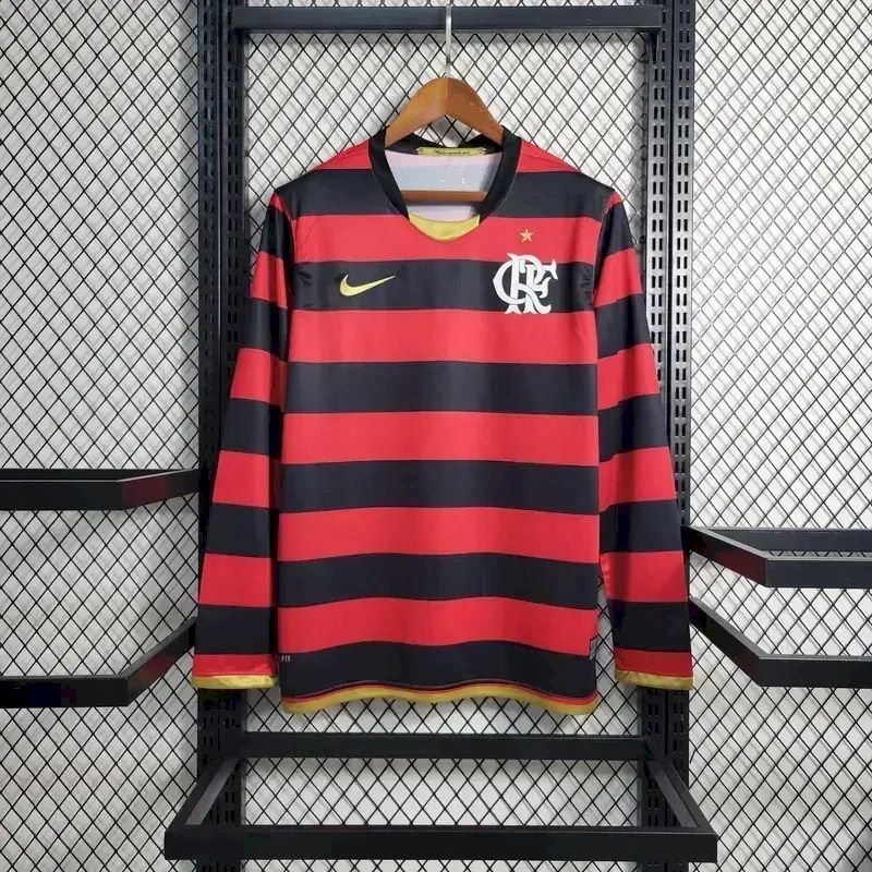 Retro Flamengo 2009 Home Long Sleeve Jersey