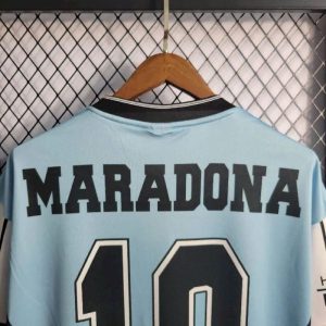 Retro Argentina 2010 Maradona Retirement Commemorative Edition Jersey