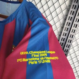 Retro Barcelona 2005/06 Home UCL Edition Long Sleeve Jersey