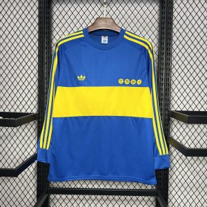 Retro Boca Juniors 1981 Home Long Sleeve Jersey