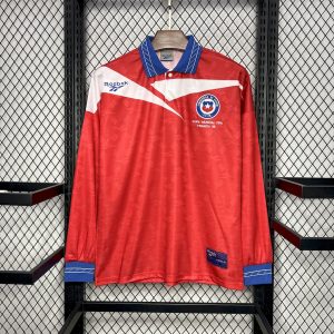 Retro Chile 1998 Home Long Sleeve Jersey