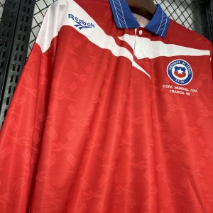 Retro Chile 1998 Home Long Sleeve Jersey