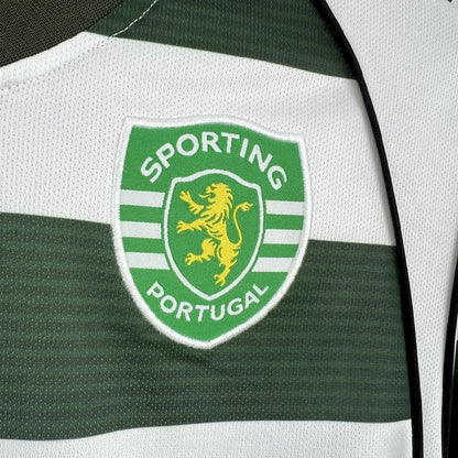 Retro Sporting CP 2001/03 Home Long Sleeve Jersey