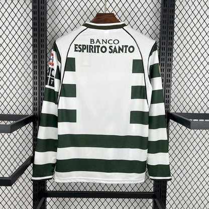 Retro Sporting CP 2001/03 Home Long Sleeve Jersey