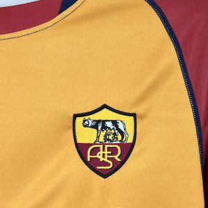 Retro AS Roma 2001/02 Home Long Sleeve Jersey