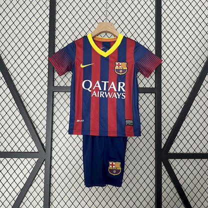 Retro Barcelona 2013/14 Home Kids Kit