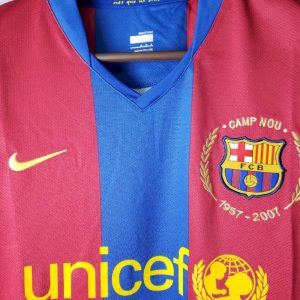 Retro Barcelona 2007/08 Home Long Sleeve Jersey