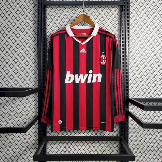 Retro AC Milan 2009/10 Home Long Sleeve Jersey