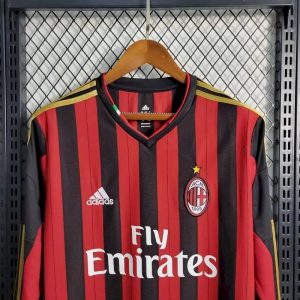 Retro AC Milan 2013/14 Home Long Sleeve Jersey