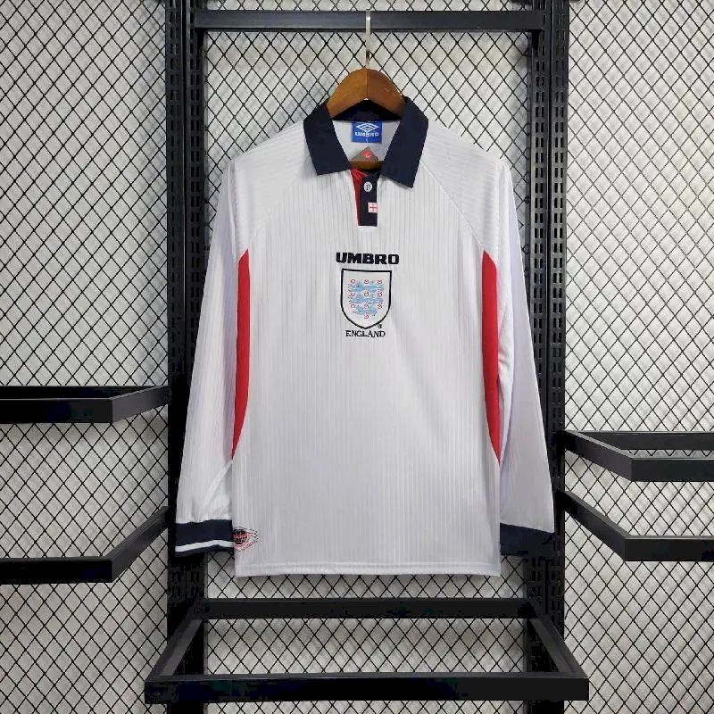Retro Inglaterra 1998 Home Long Jersey