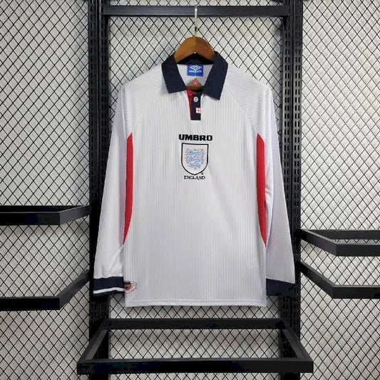 Retro Inglaterra 1998 Home Long Jersey